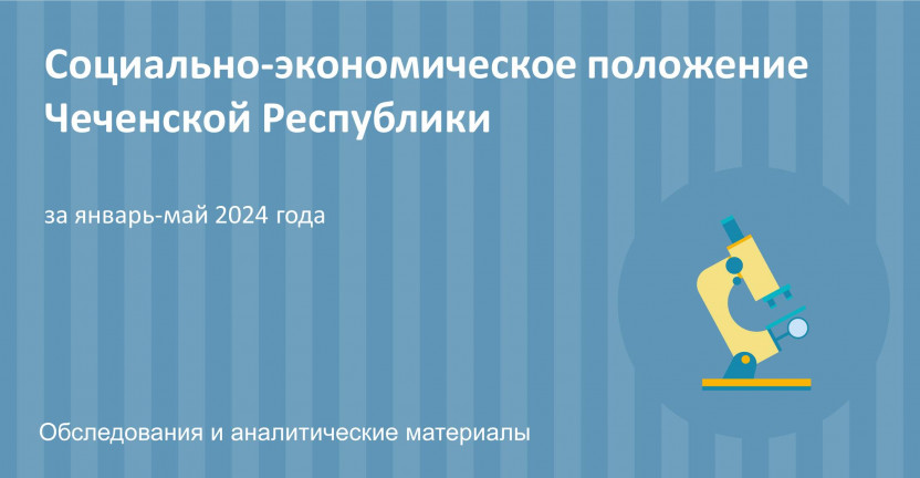 Социально-экономическое положение Чеченской Республики за январь-май 2024 года